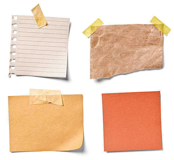 istock vintage note paper office business 614306798