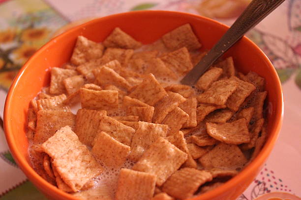 Bowl of cereals stock photo