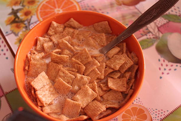 Bowl of cereals stock photo