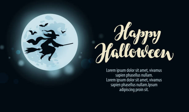 istock Halloween. Design template greeting card or holiday party. Vector illustration 614312832