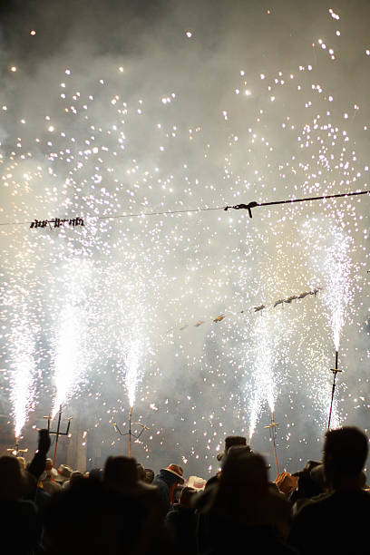 istock Correfoc - Spanish traditional party in mediterranean area 614313696