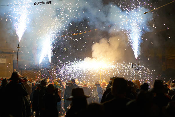 istock Correfoc - Spain traditional party in mediterranean area 614313738