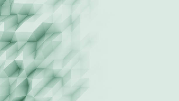 istock Abstract light green polygonal backdrop for modern reports and presetations 614313986