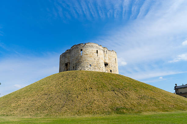istock Cliffords Tower in York, England UK 614314050