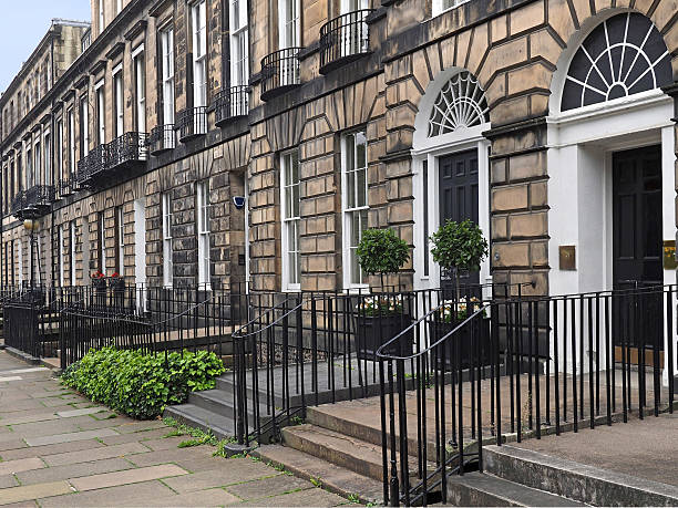 istock elegant old stone townhouses 614317646