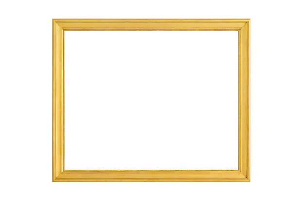 istock antique golden picture frame isolated on white 614318256