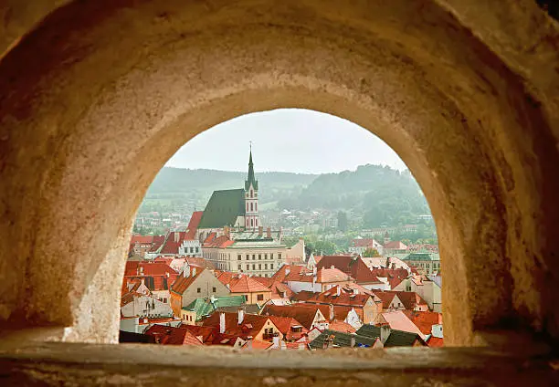 View of Cesky Krumlov from a Window