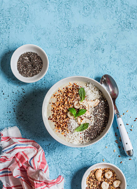 istock Super food smoothie bowl. Healthy Breakfast 614326750