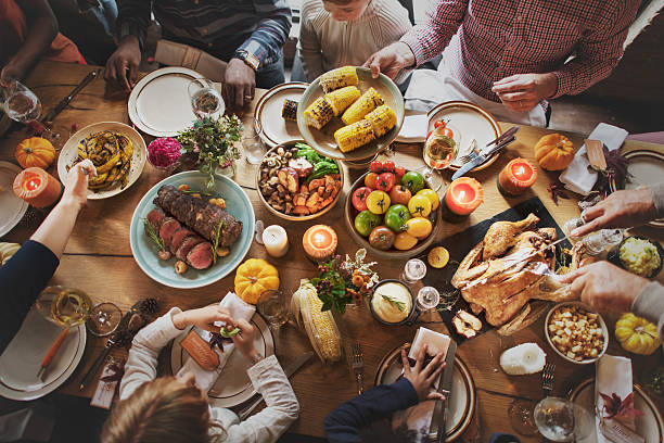 istock People Celebrating Thanksgiving Holiday Tradition Concept 614335180