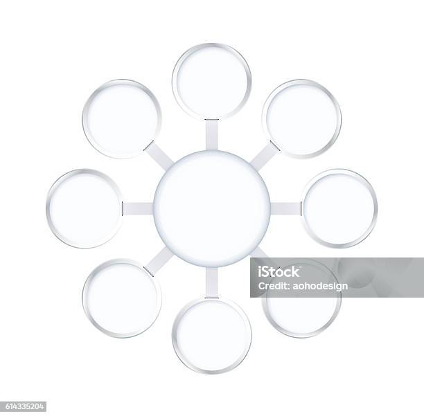 Round Rilver Template Round And Circle Star Diagram Frame Template With Silver Color Stock ...