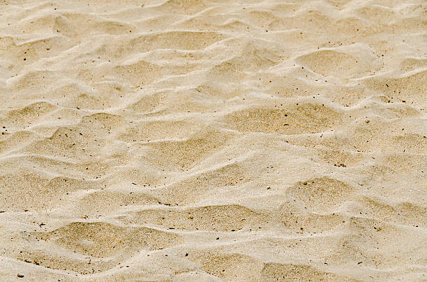 istock Texture of beach yellow sand 614335316