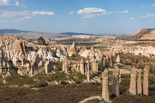 istock Fairy chimneys in Cappadocia, Turkey 614335710