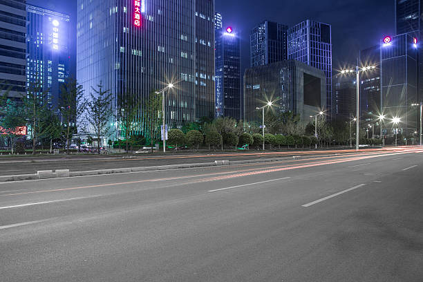 istock night scene of modern city 614337306