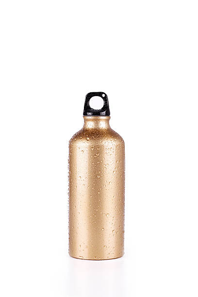 istock gold steel bottle 614339510