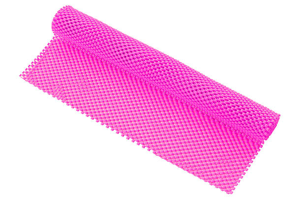 istock Slip rubber mat isolated on white background 614342454