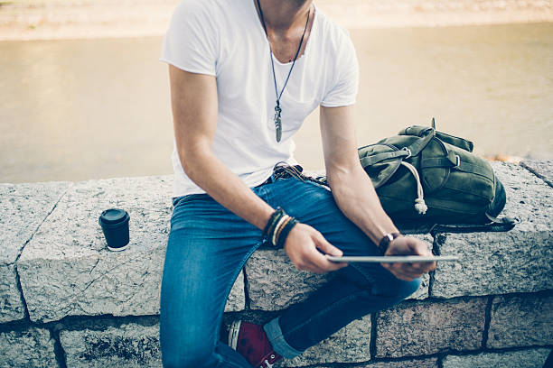 istock Young hipster businessman 614342874