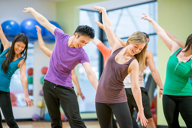 istock Dancing Together at a Fitness Class 614344204