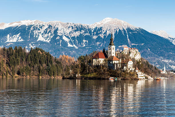 istock morning at the lake of Bled 614345848