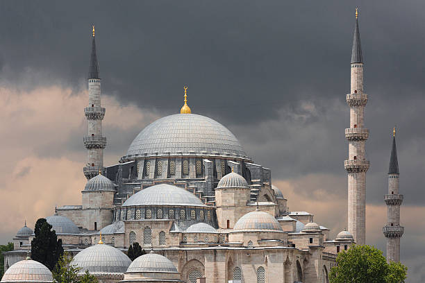 mezquita suleymaniye en estambul, turquía. - architect sinan fotografías e imágenes de stock