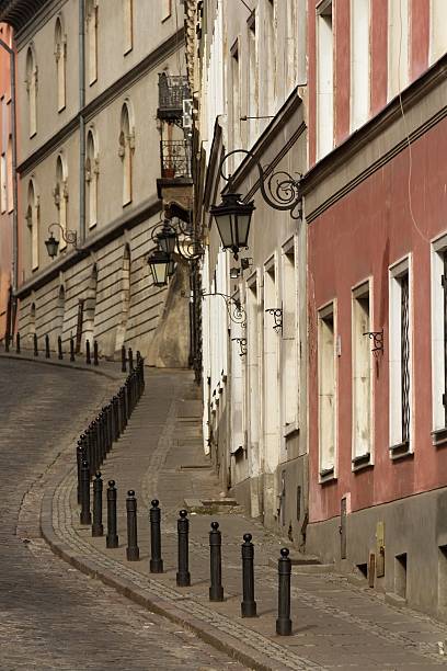 istock old street in Warsaw 614404766