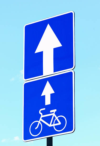 istock Traffic signs road for cycling 614405510