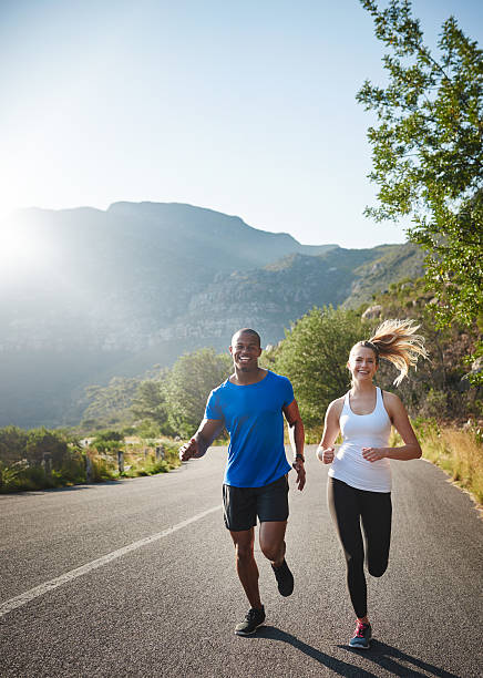 istock Running is a form of relaxation 614405904
