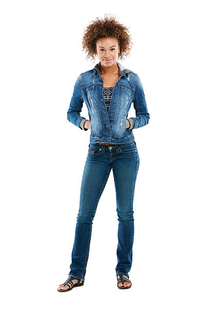 istock Pulling off the all denim look to perfection 614406782