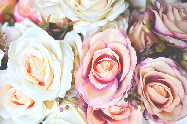 istock white and pink flowers vintage 614410854