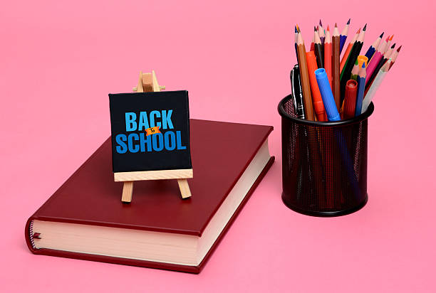 istock Back to School Concept with Stationery and Book 614413266