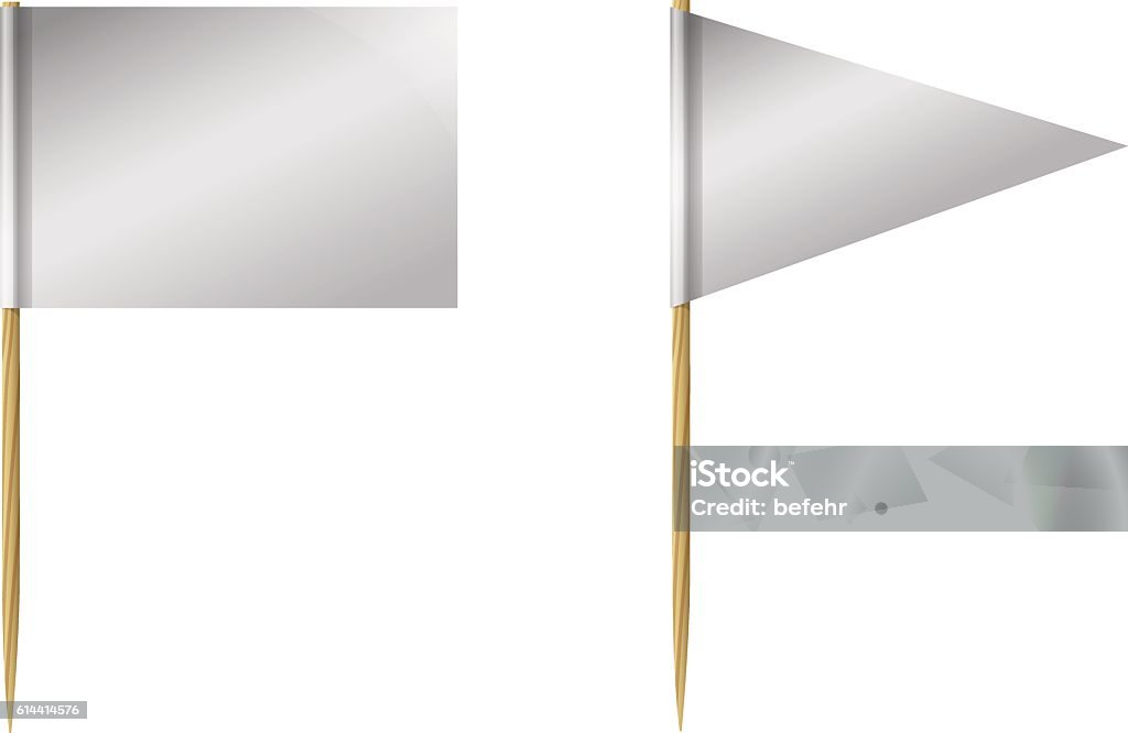 Toothpick Sign Toothpick Flags Stock Illustration - Download Image Now - Blank ...