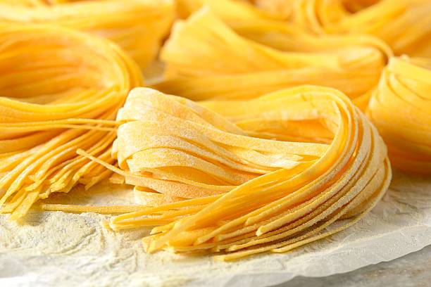 istock Fettuccine Italian pasta 614415306