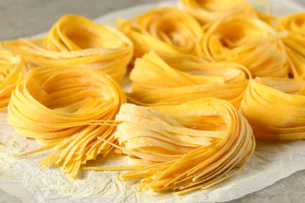 istock Fettuccine Italian pasta 614415320