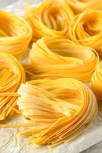 istock Fettuccine Italian pasta 614415372