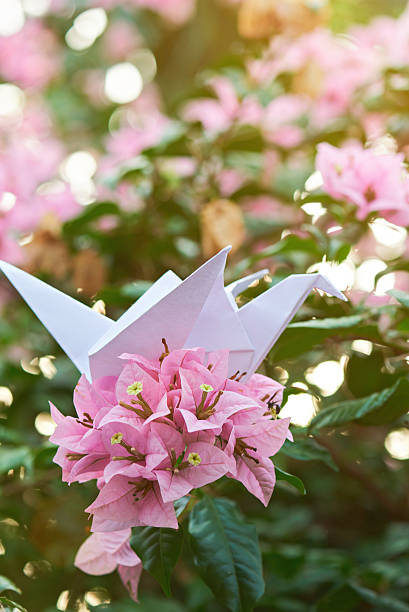 istock Origami paper crane 614417968