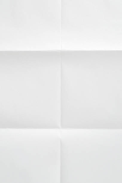 istock Textured sheet of paper folded in six 614418184