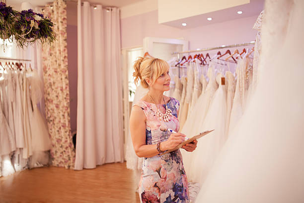 istock Working at bridal shop 614425134