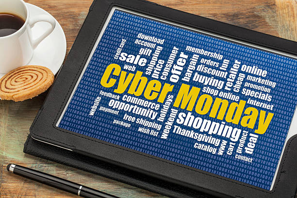 istock Cyber Monday online shopping concept 614428594