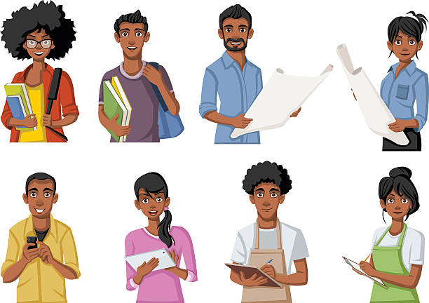 Ilustración de Grupo De Personas Negras De Dibujos Animados y más Vectores Libres de Derechos de Adulto - Adulto, Cara humana, Ejecutiva - iStock Ilustración de Grupo De Personas Negras De Dibujos Animados y más Vectores Libres de Derechos de Adulto - Adulto, Cara humana, Ejecutiva - iStock