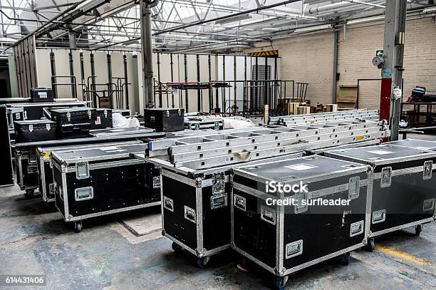 Film Production Photographic Equipment Stock Photo - Download Image Now - Flight Case, Music, Backstage