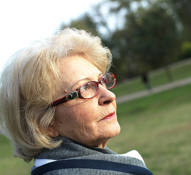 istock Senior woman portrait 614432960