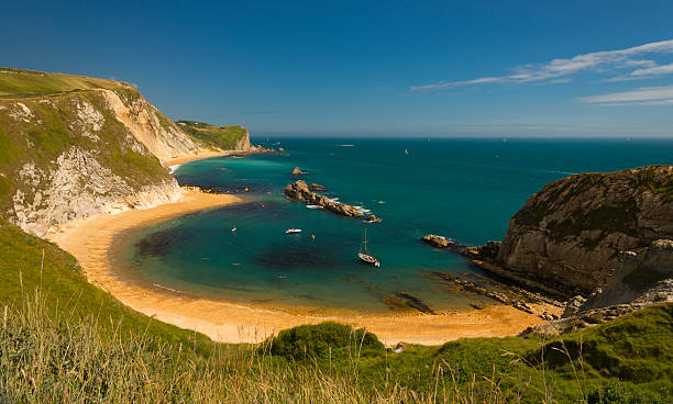 istock Dorset Coastline on a hot summer day 614434480