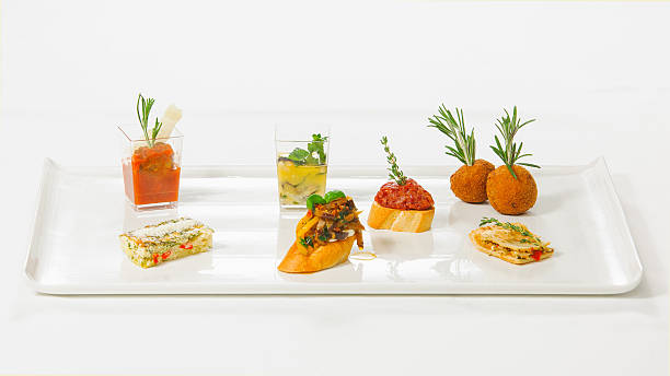 istock Delicious and original appetizer tapas bar 614436242