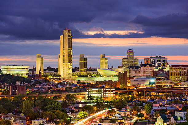 istock Albany, New York Skyline 614436324