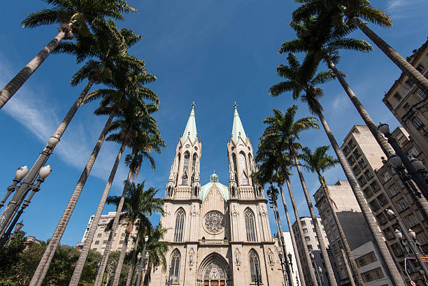 istock Se Cathedral and Palm Trees 614437786