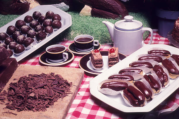 Varied kind of sweets made with chocolate