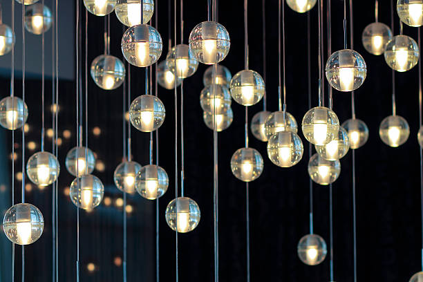 istock lighting balls on the chandelier in the lamplight 614441152