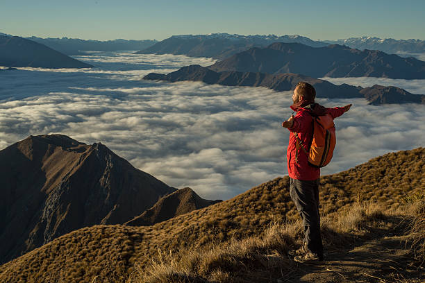 istock Hiker on top of the world 614442042