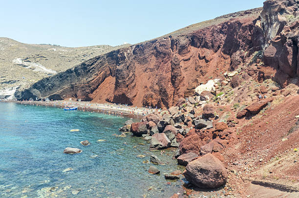 istock Seascape and beautiful Red Beach in Santorini, Greece 614444000