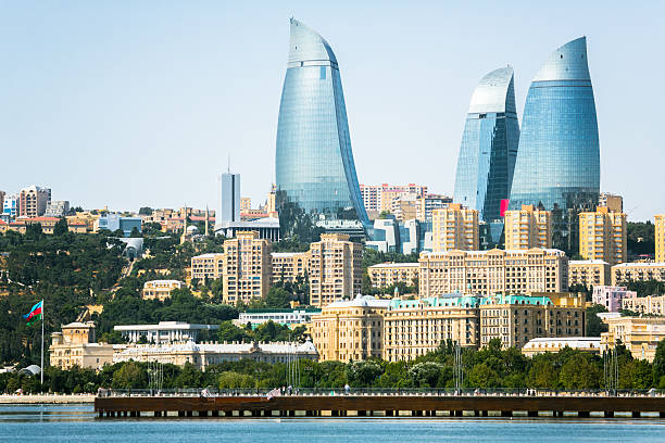istock Skyscrapers in Baku 614448638