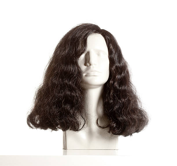 istock Mannequin Female Head with Wig on White 614496848